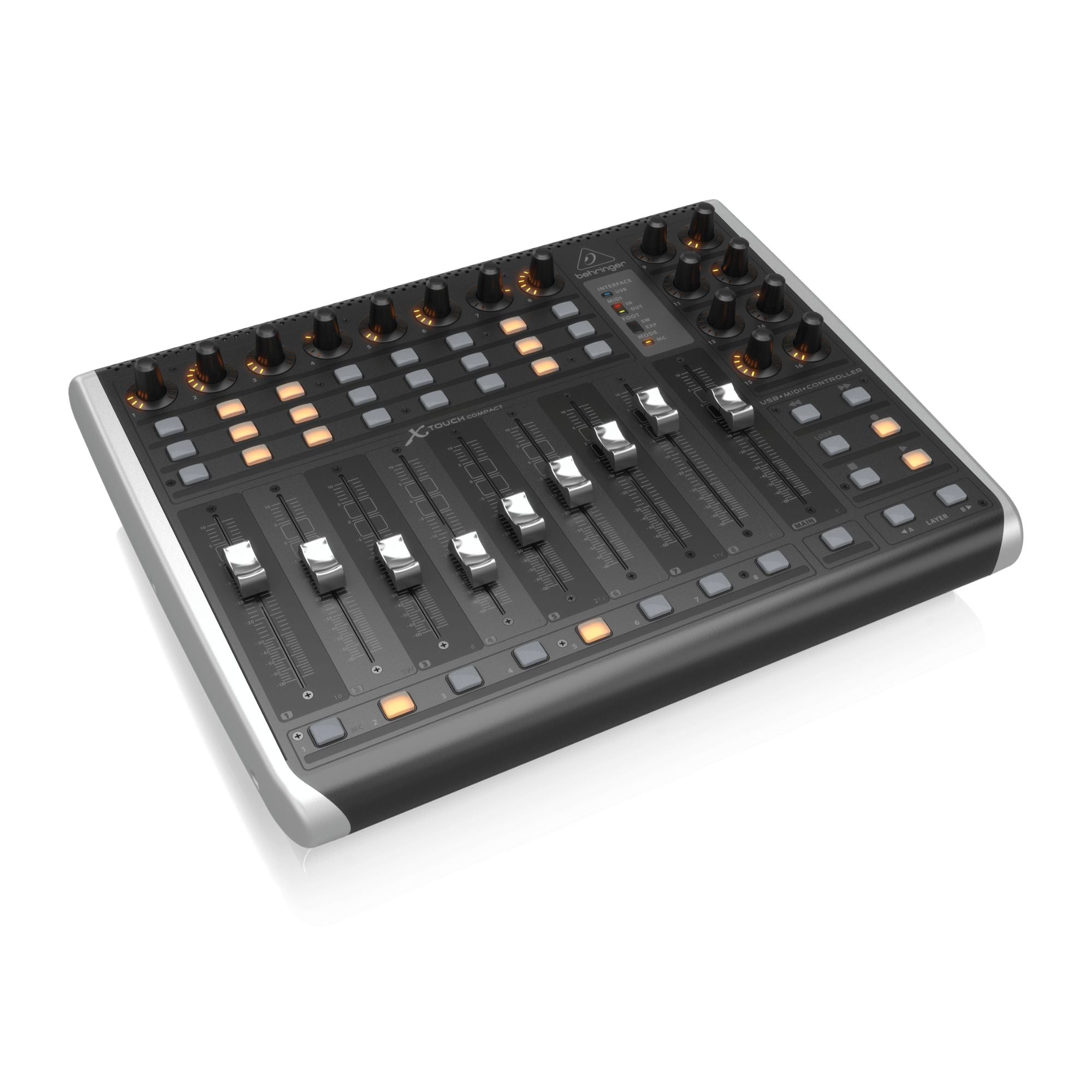 Behringer XTOUCHCOMP Superficie de Control 9 Faders Motorizados
