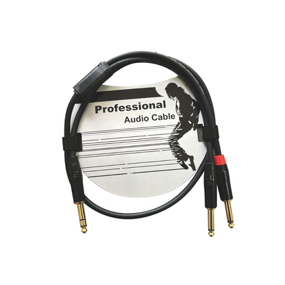 Accuracy Pro Audio YC831H6FT Cable Plug TRS 1/4 a 2 TS 1/4 de 1.8 metros