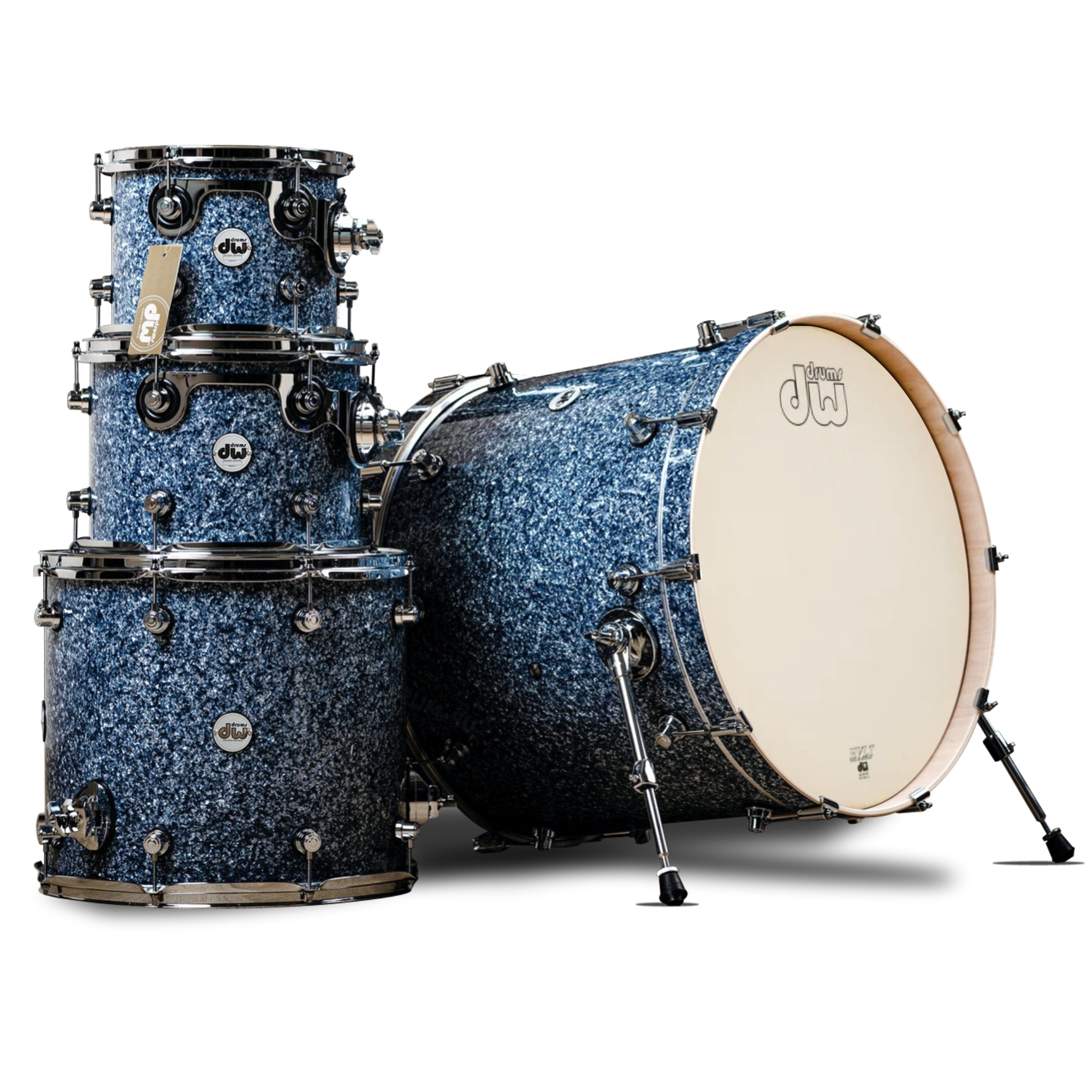 DW Drums Shellpack Design Series 4Pcs Blue Granite