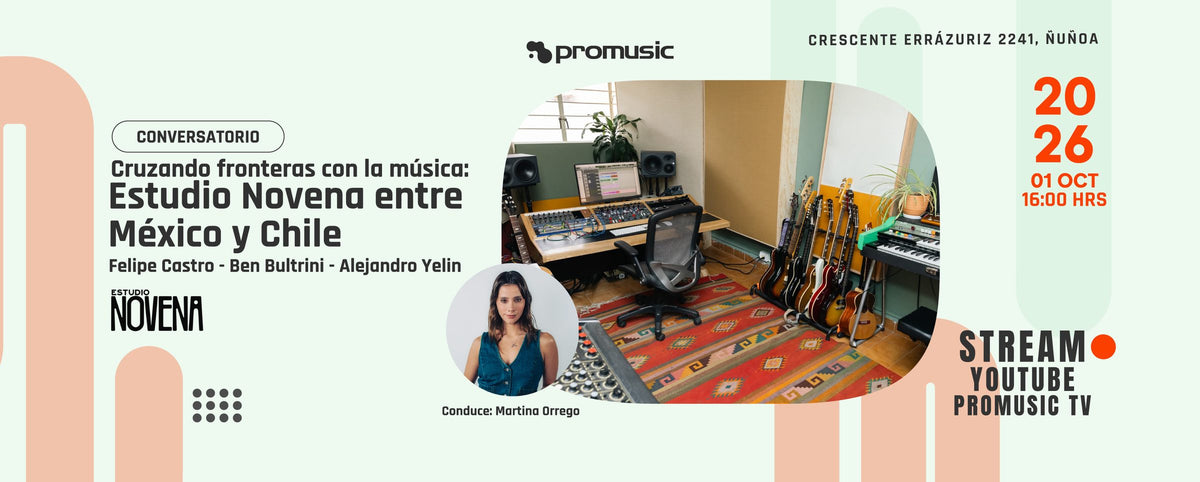 Conversatorio Estudio Novena entre México y Chile, 1 de octubre 2026 en Promusic
