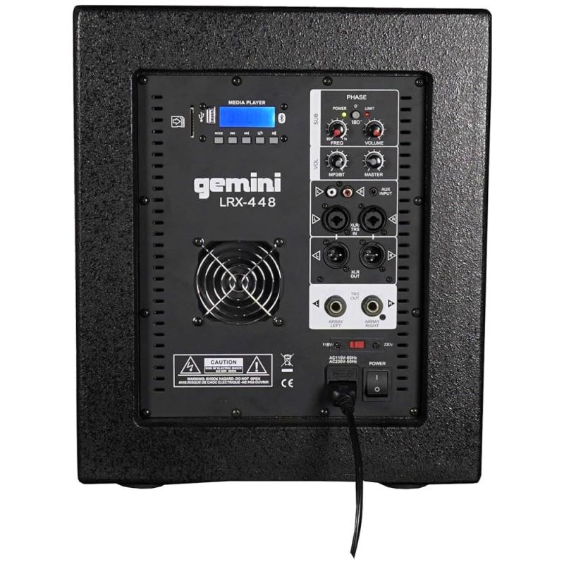 Gemini LRX448E Sistema Audio de Columna