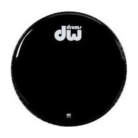 DW Drums Parche Bombo 20" Gloss Black Non-Vented