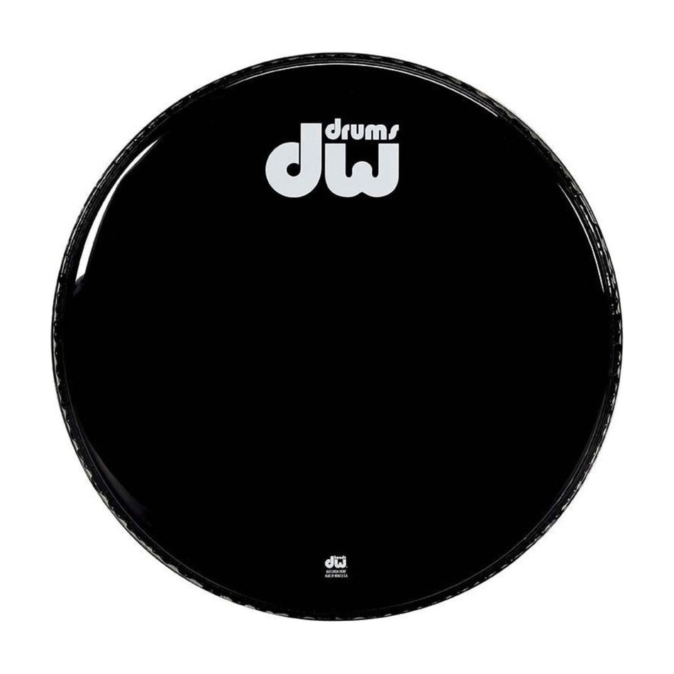 DW Drums Parche Bombo 22" Gloss Black Non-Vented