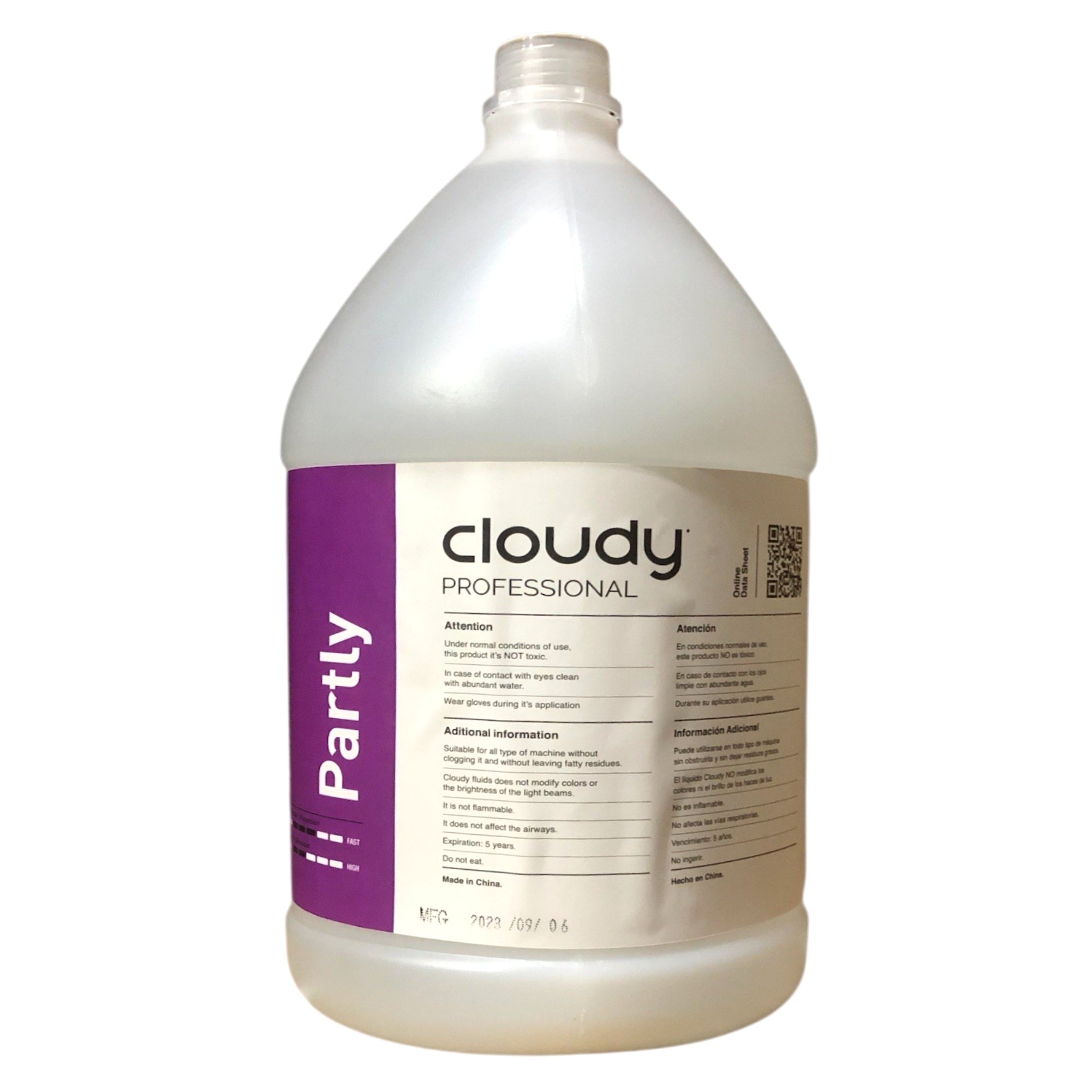 Cloudy Professional PARTLY Liquido de Humo Baja Densidad 3.7 L
