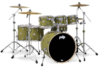 PDP PDCM2217SO Batería Acústica Concept Maple Satin Olive Shell 7Pcs