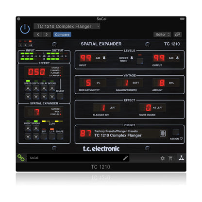 TC Electronics TC1210-DT Modulo Expander Chorus/Flanger Estereo ICON Serie