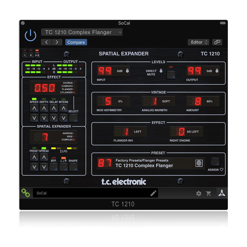 TC Electronic TC1210-DT Módulo Expander Chorus/Flanger Estéreo Serie ICON